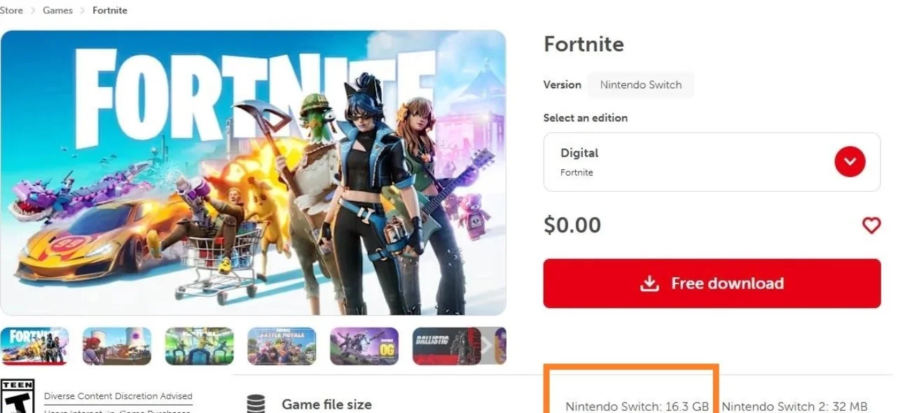 Источник: скриншот respawn.media / Fortnite на Nintendo Switch