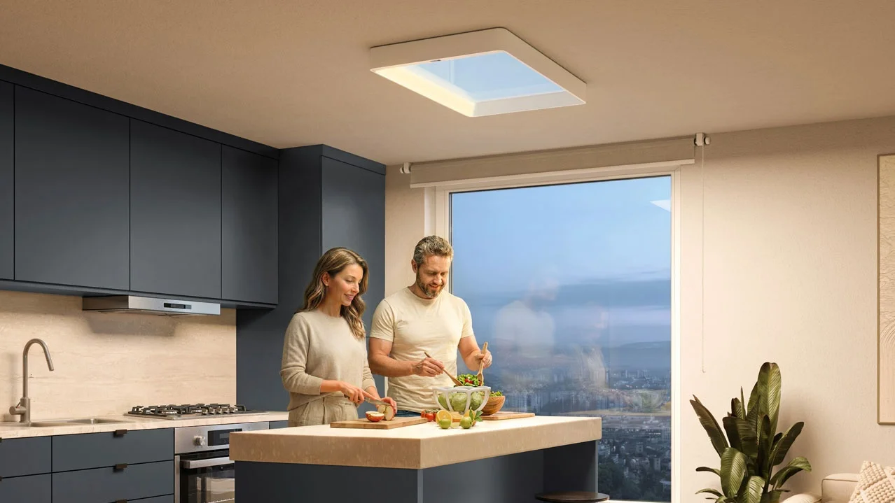 Philips показала светильник Skylight в виде потолочного окна