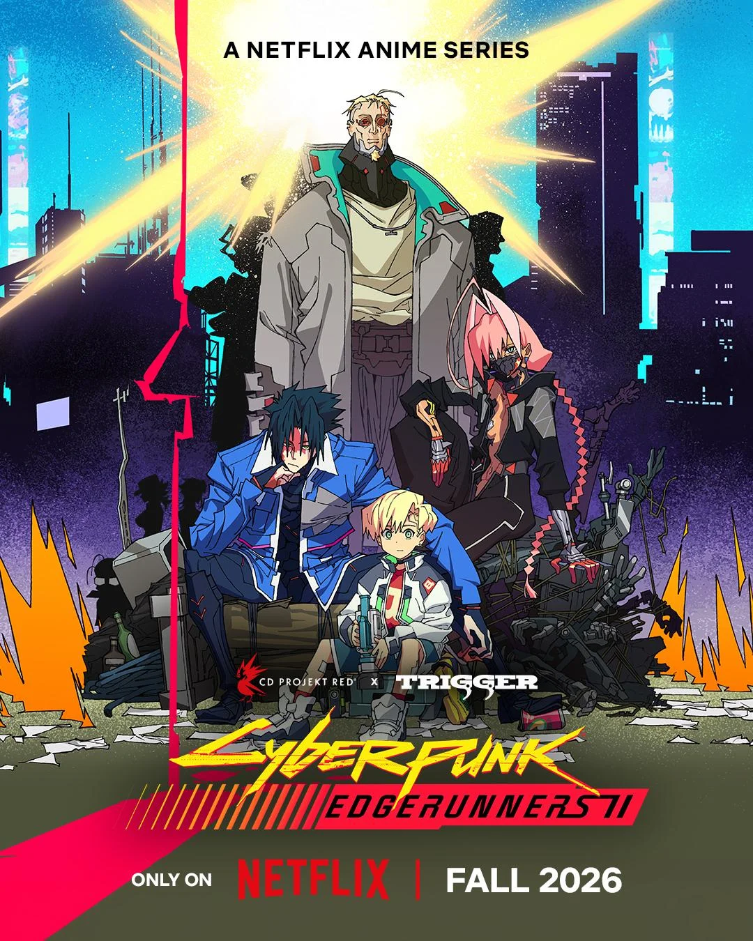 Постер 2 сезона Cyberpunk: Edgerunners