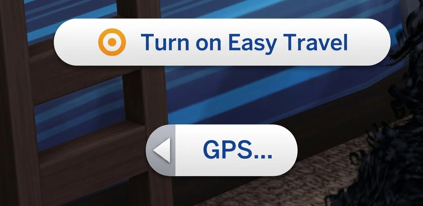 GPS-карта в Sims 4