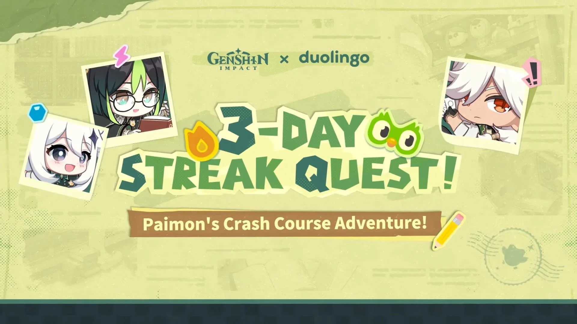 Genshin Impact x Duolingo