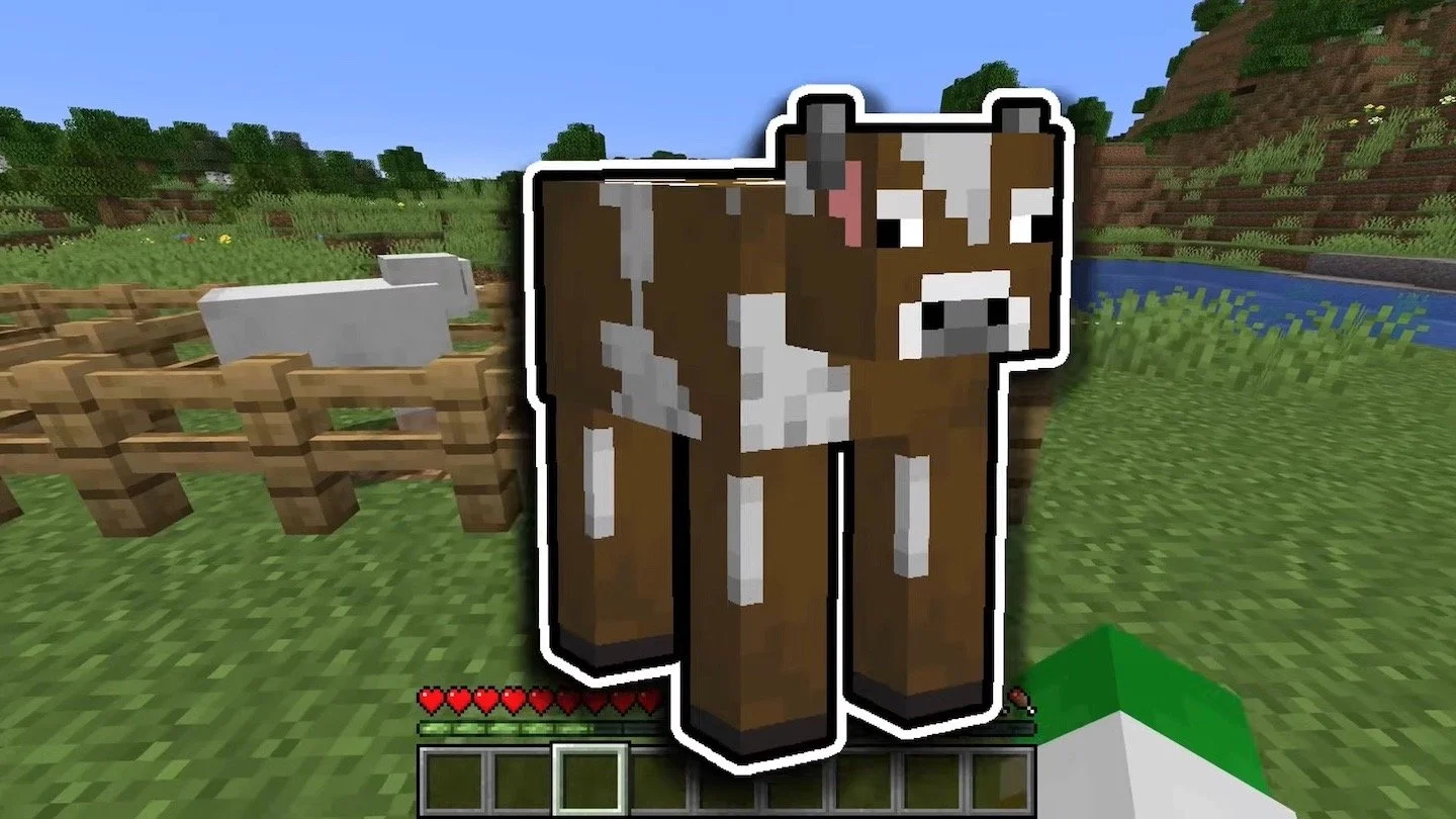 Как построить ферму коров в Minecraft