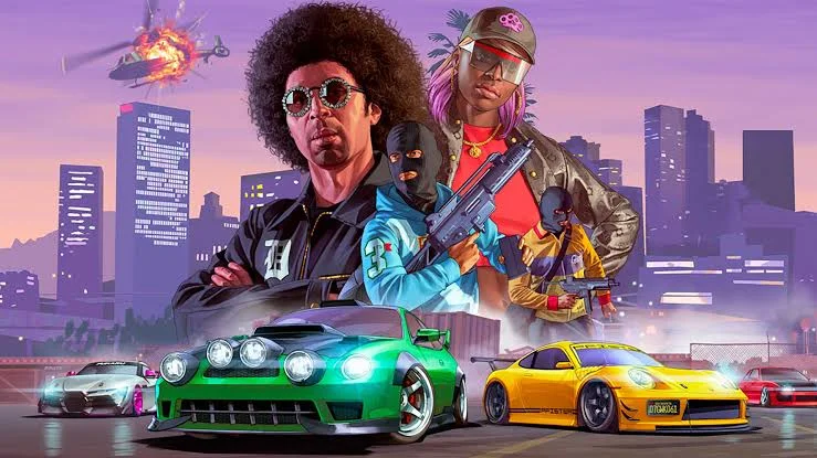 Арт с персонажами GTA