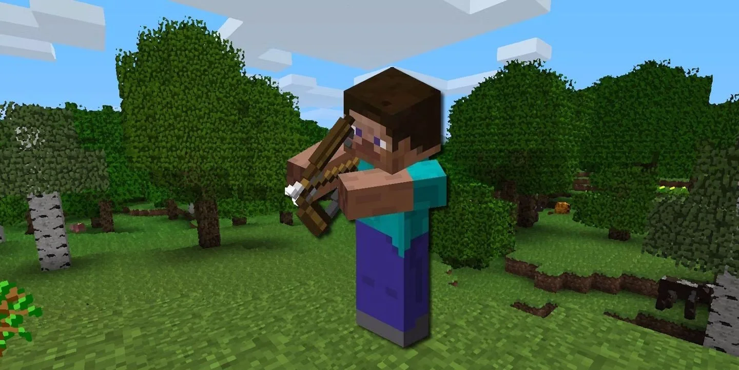 Как сделать лук в Minecraft