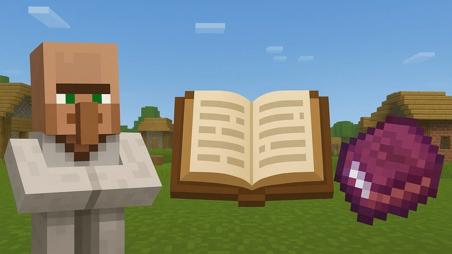 Как получить починку у жителя в Minecraft