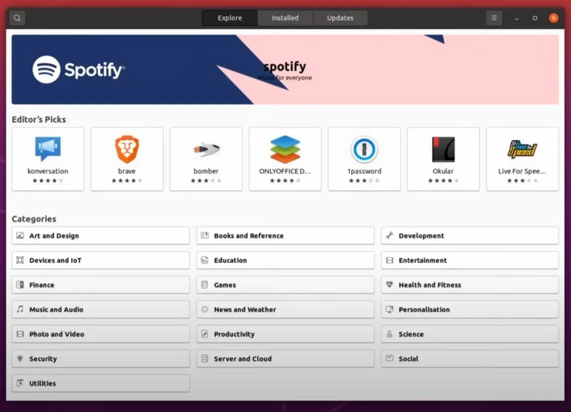 Источник: скриншот respawn.media / 

Магазин приложений Ubuntu для установки программ