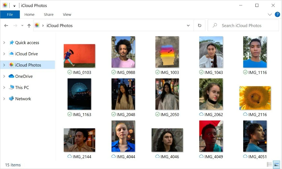 Источник: Apple / Интерфейс раздела «Фото iCloud»