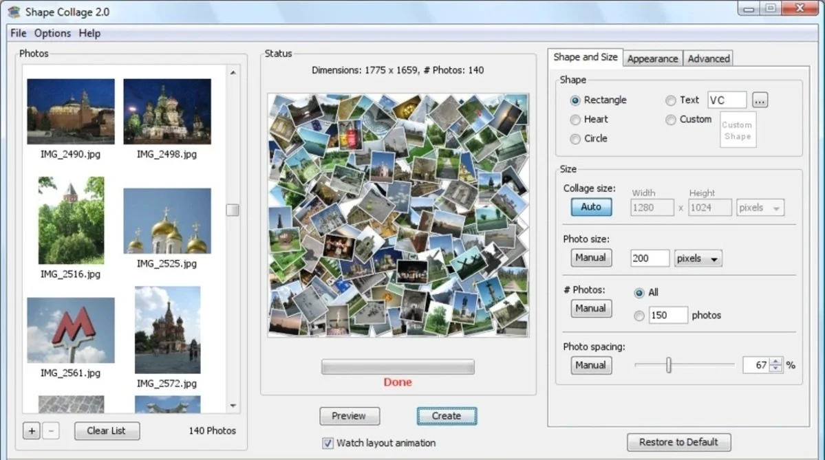 Источник: Shape Collage / Программа Shape Collage