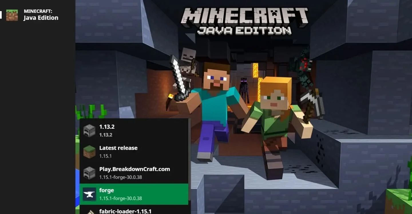 Источник: warball.ru / Интерфейс Minecraft Launcher