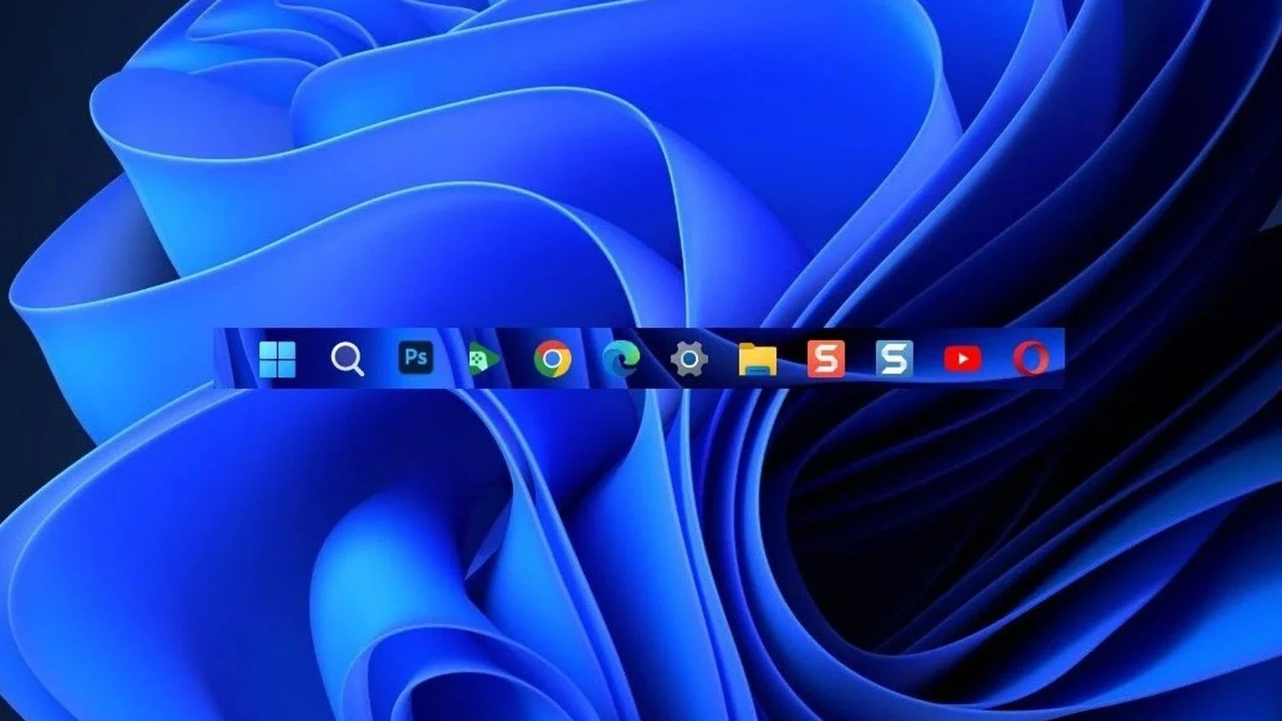 Как сделать полностью прозрачную панель задач Windows