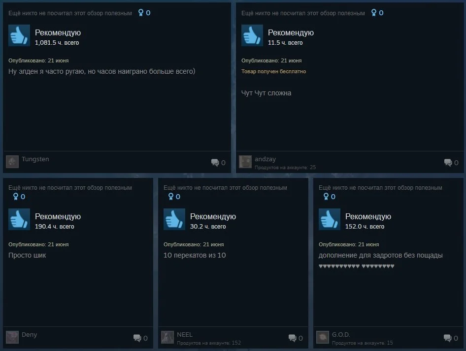 Источник: Steam / Отзывы на дополнение Shadow of the Erdtree