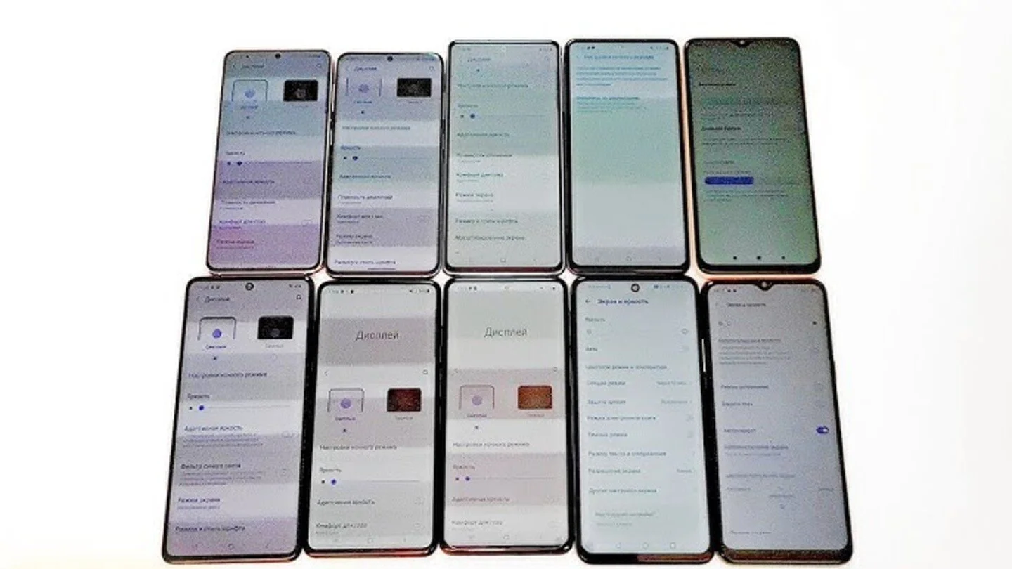 Источник: YouTube / ШИМ на разных моделях Samsung