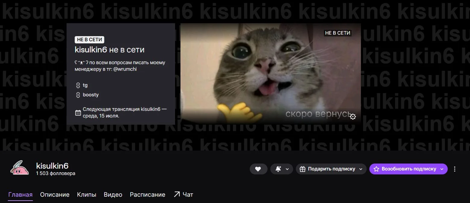 Канал Kisulkin6