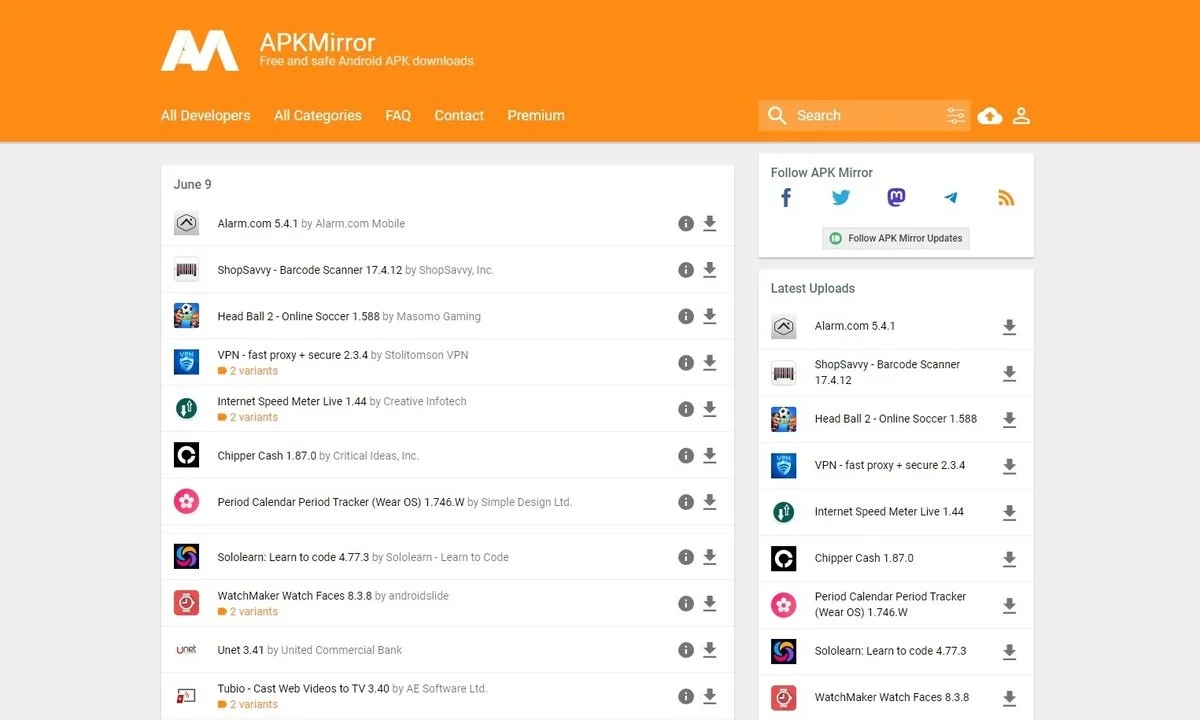 Источник: скриншот Respawn / Сайт APKmirror для скачивания установочных файлов