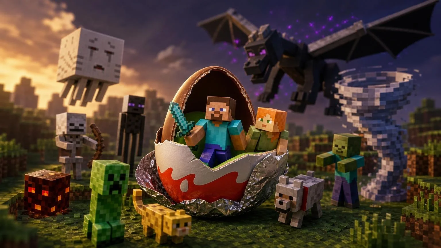 Киндер-сюрпризы с Minecraft завезли в «Магнит»