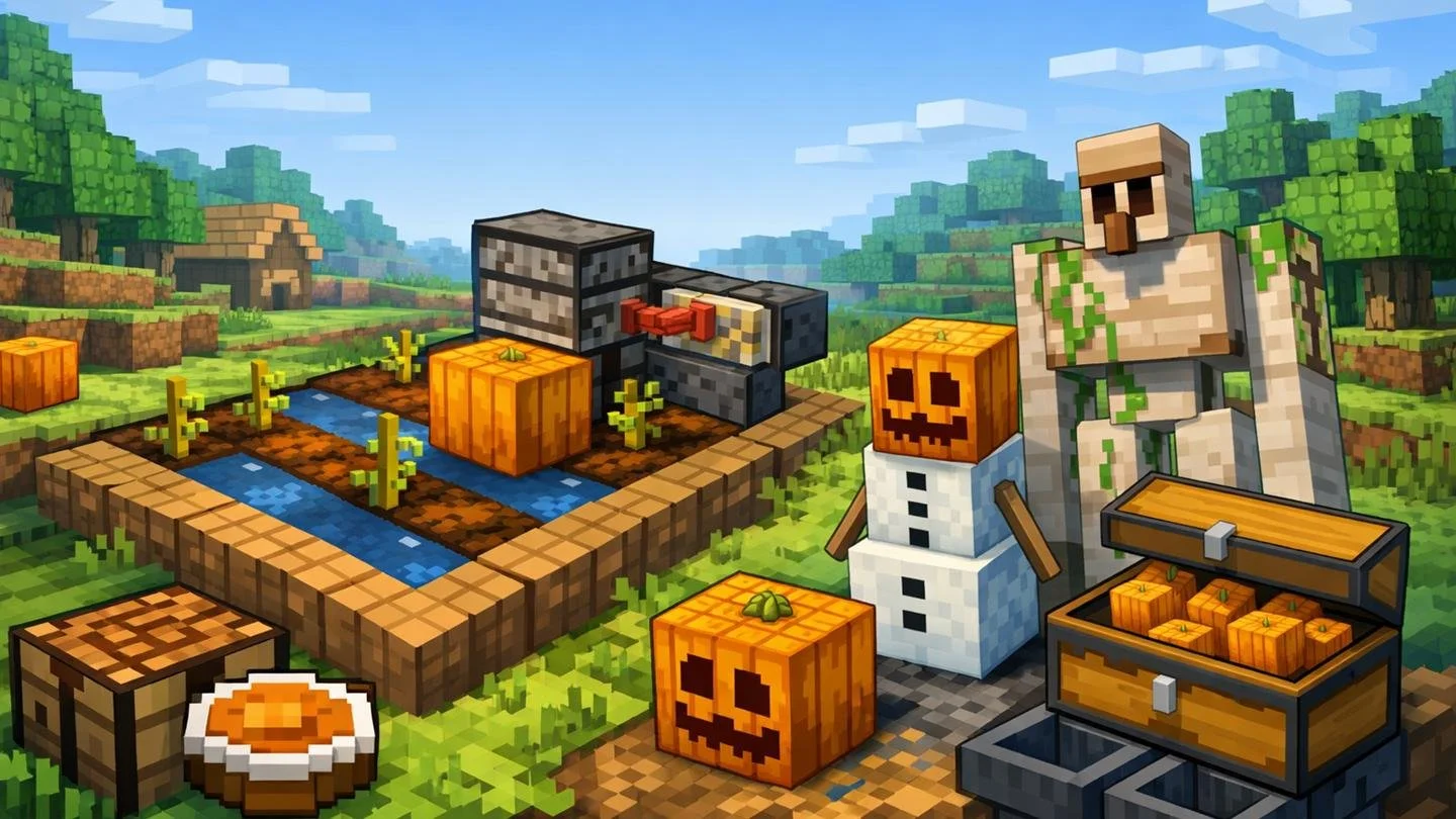 Как вырастить тыкву в Minecraft