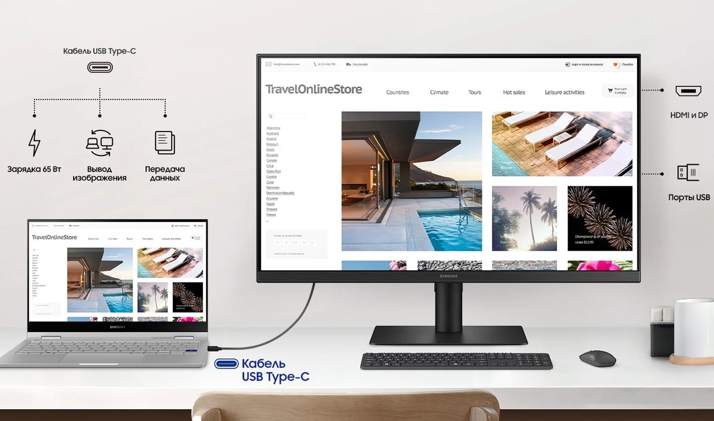 Источник: Zvk / Подключение через USB-C