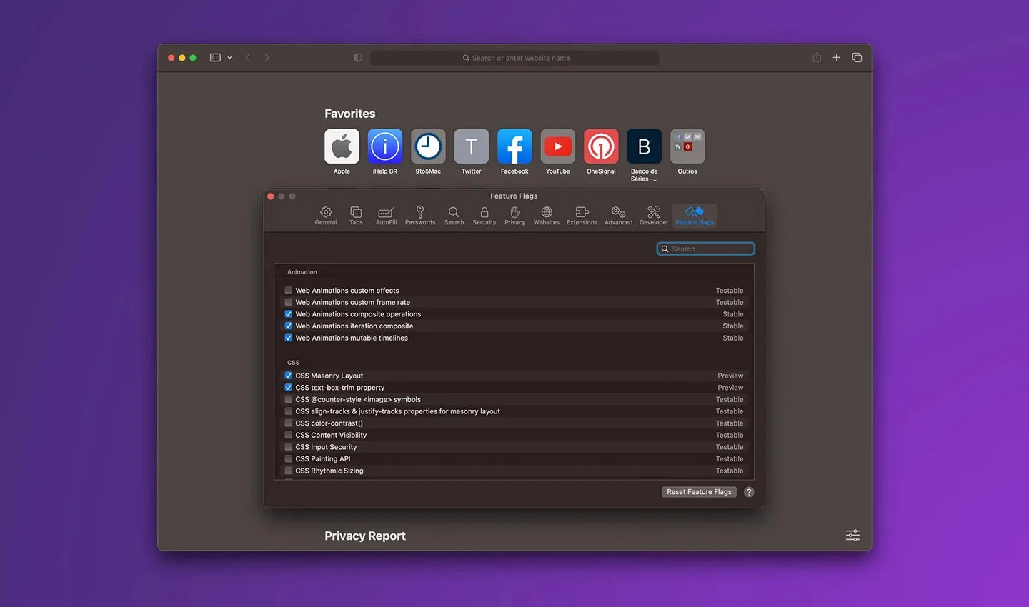Источник: Techtelegraph / Safari Technology Preview