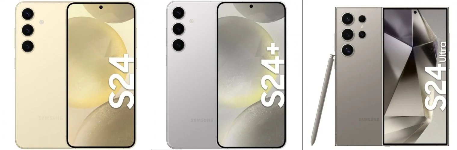 Рендеры S24, S24+ и S24 Ultra