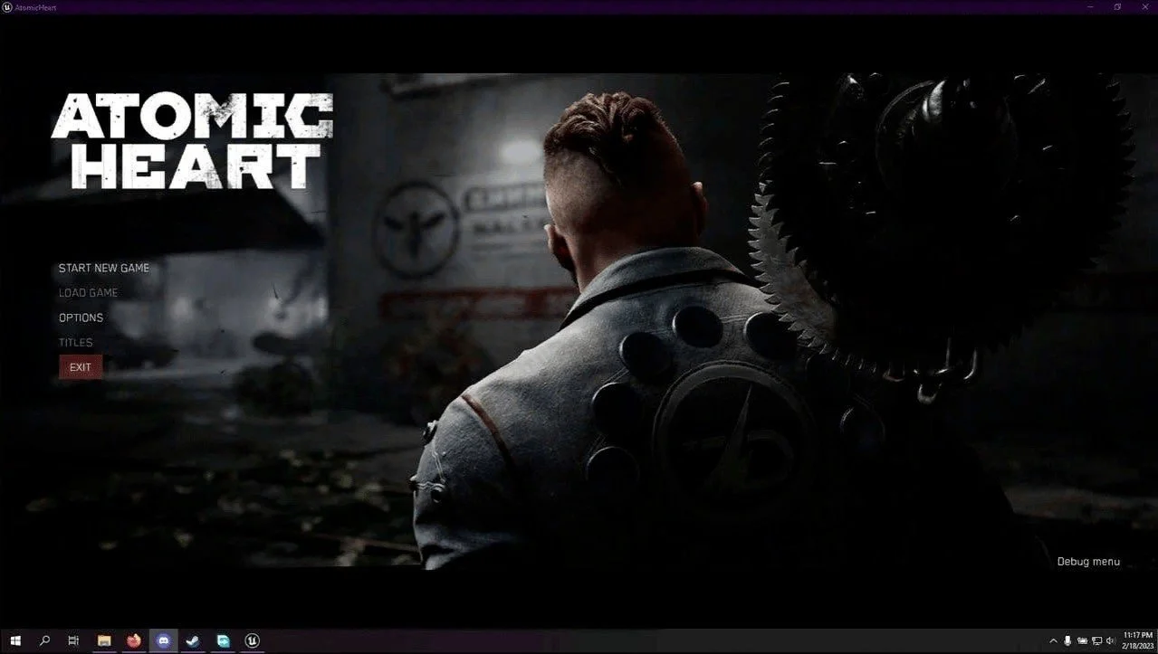 Скриншот билда для разработчиков Atomic Heart